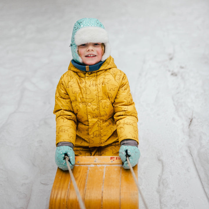 >Jan & Jul Kids Toasty-Dry Puffy Coat - Winter Bear