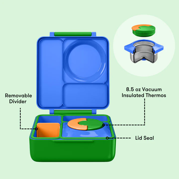 OmieBox Lunch Box - Monster Blue 3-7Y