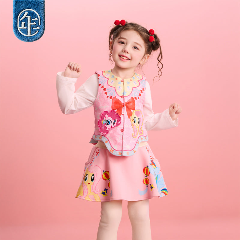 >Nian 年衣 小马宝莉新年裙裤 - 石蕊粉