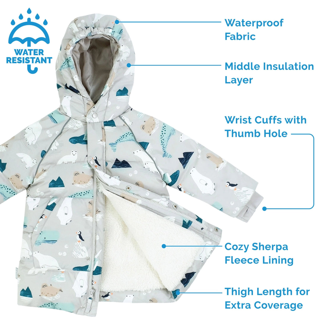 >Jan & Jul Kids Waterproof Winter Coat - Polar Pals