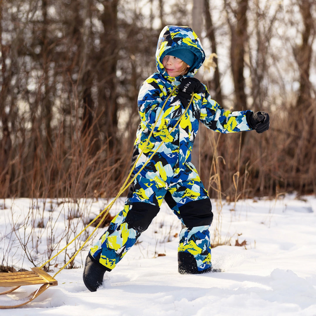 >Jan & Jul Kids Waterproof Snowsuit - Neon Peaks