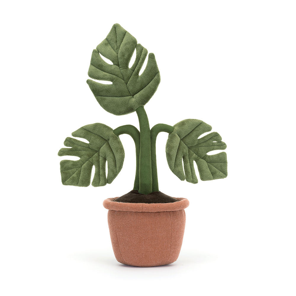 Jellycat Amuseables Monstera Plant 16.9in x 5.9in x 5.5in