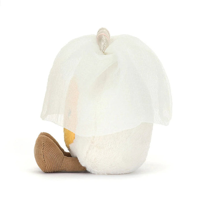 Jellycat Amuseables Boiled Egg Bride 5.5in x 3.5in x 1.6in