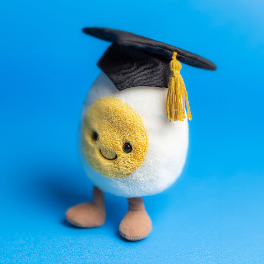 [UK] Jellycat Amuseables Boiled Egg Graduation 5.5in x 3.5in x 1.6in