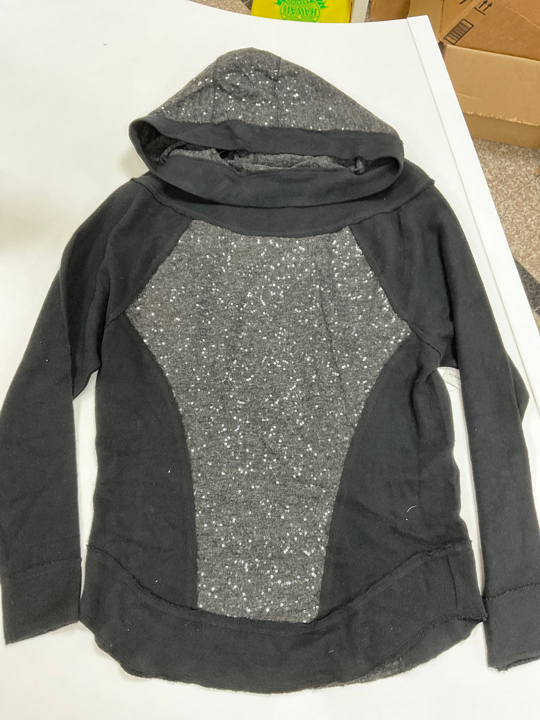 FREE PEOPLE Women's F796K447 0098-BLACK COMB Long Sleeve Tee
