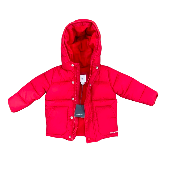 ADD Baby Infant Red Down Winter Jacket Pants Set - 6M