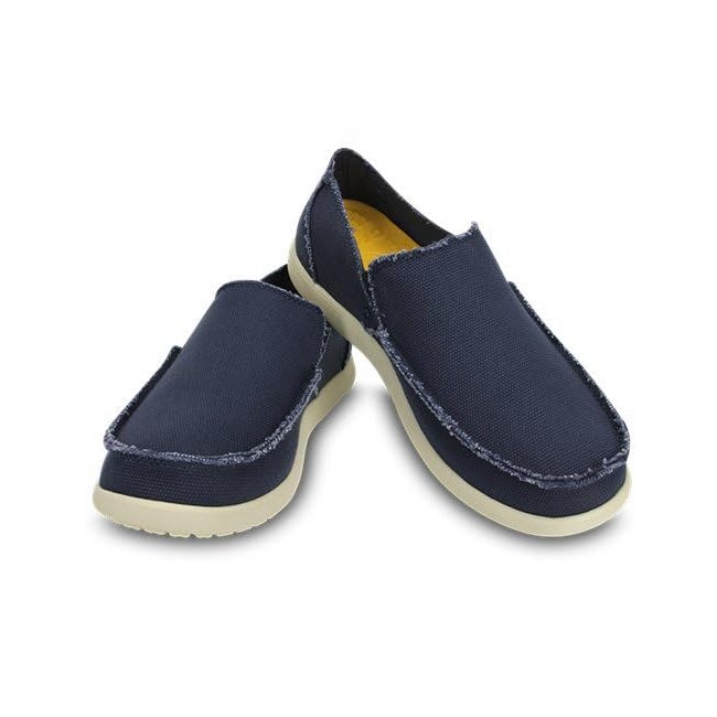 Crocs Men's Santa Cruz Rubber Loafers and Mocassins - Navy
