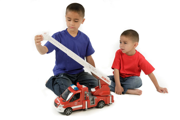 >Bruder 02673 MB Sprinter Fire Engine w/ Ladder Water Pump and Light & Sound 17.7 x 6.8 x 8.6 inch