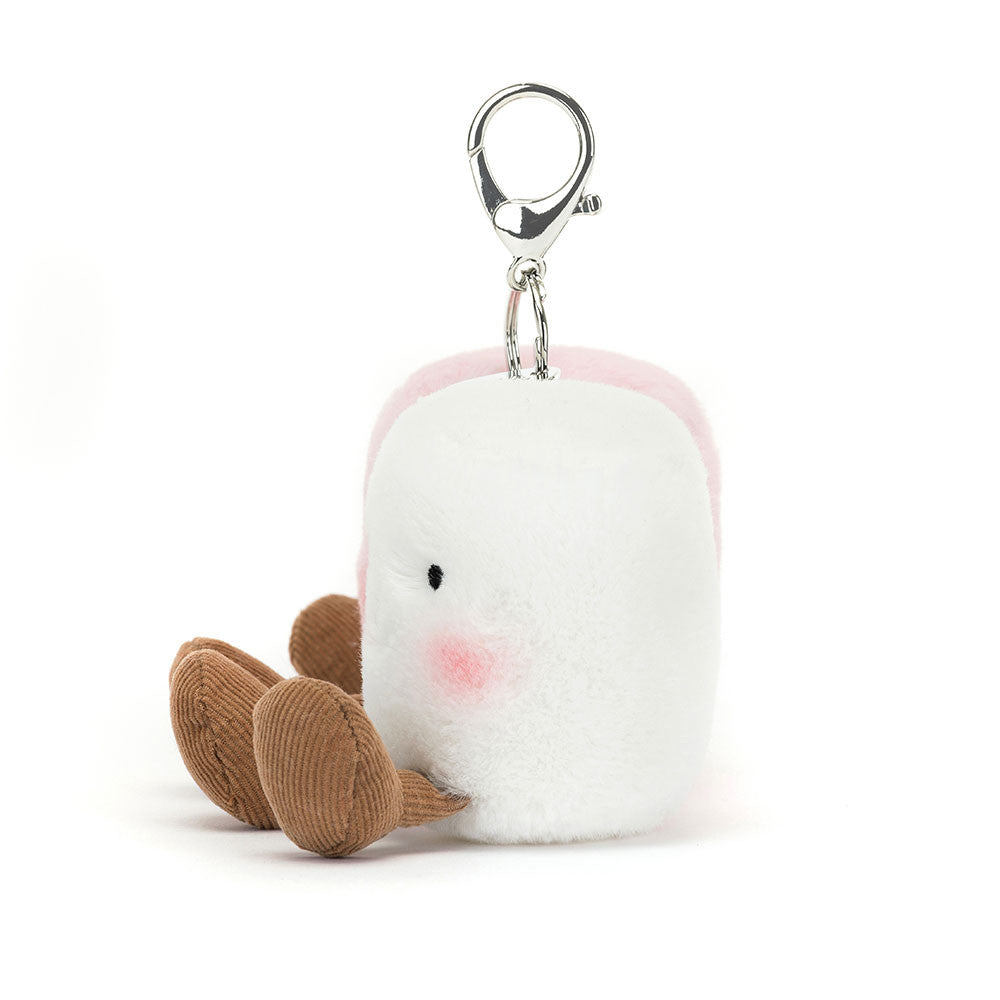 Jellycat Amuseables Pair Of Marshmallows Bag Charm 5.9in x 4.3in x 2in