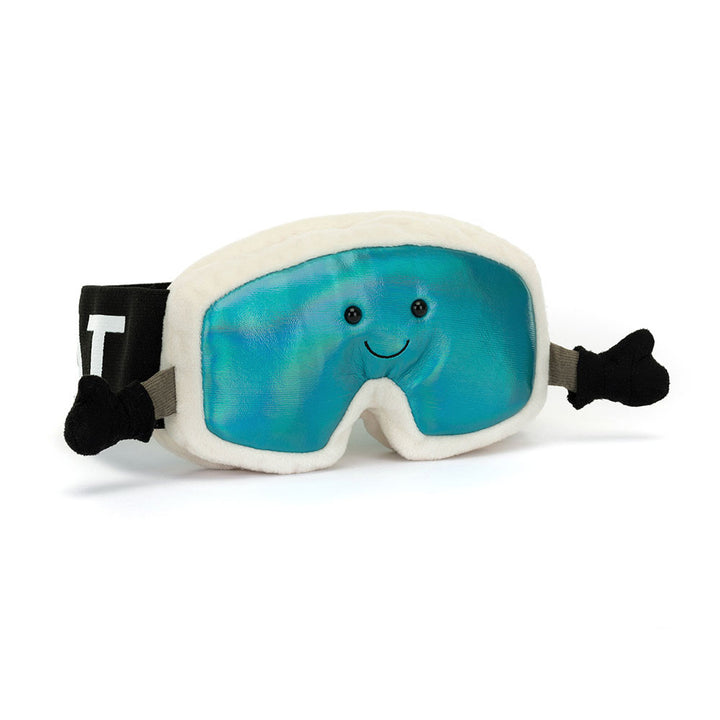 Jellycat Amuseables Sports Ski Goggles 4.3in x 6.7in x 1.6in