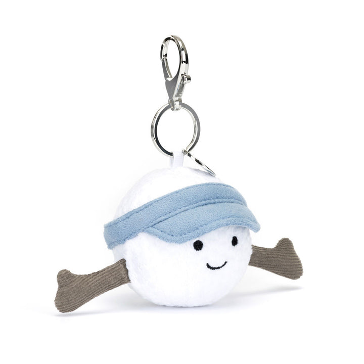 Jellycat Amuseables Sports Golf Bag Charm 4.7in x 2.4in x 2.4in