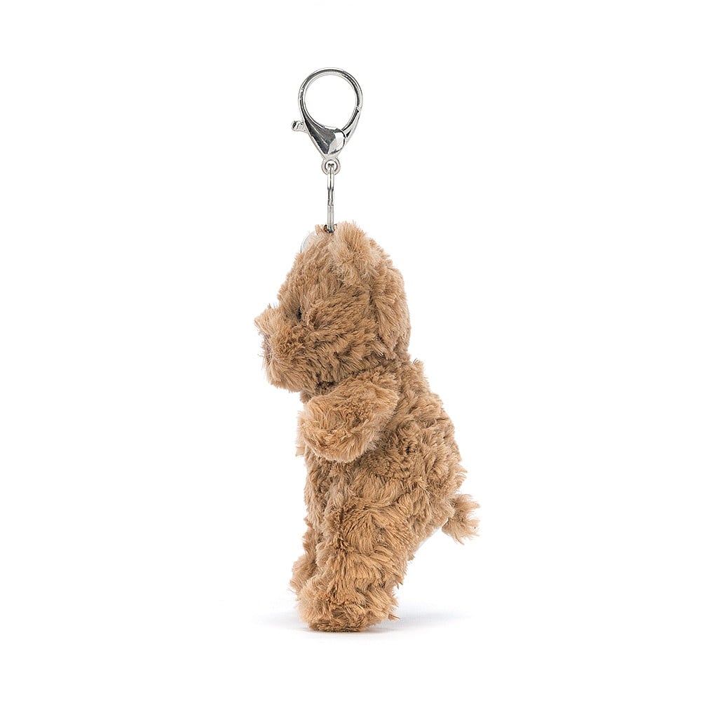 Jellycat Bartholomew Bear Bag Charm 7.1in x 2.4in x 2in