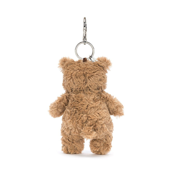 Jellycat Bartholomew Bear Bag Charm 7.1in x 2.4in x 2in