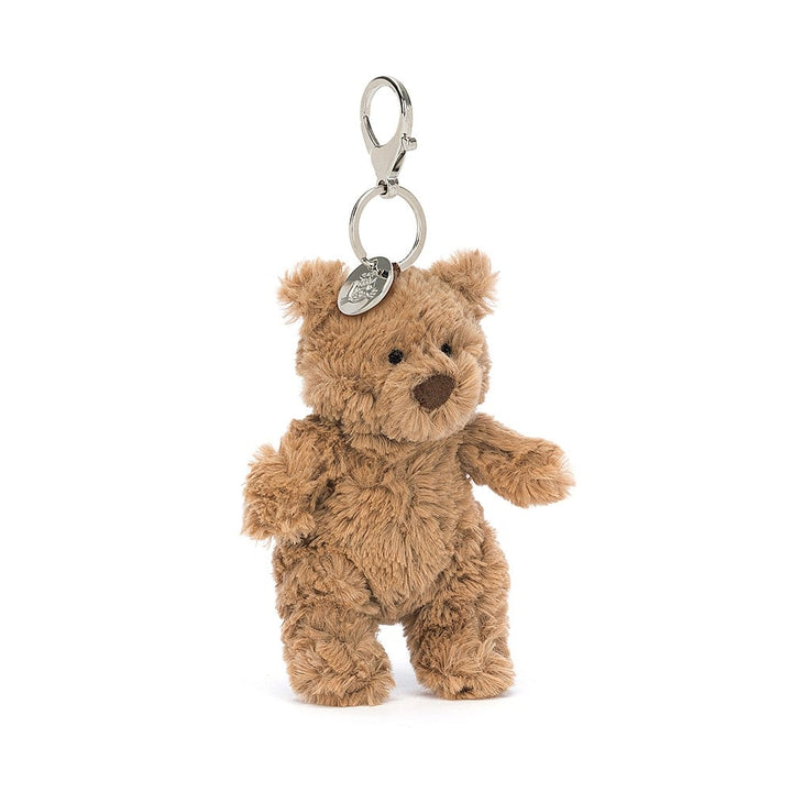 Jellycat Bartholomew Bear Bag Charm 7.1in x 2.4in x 2in