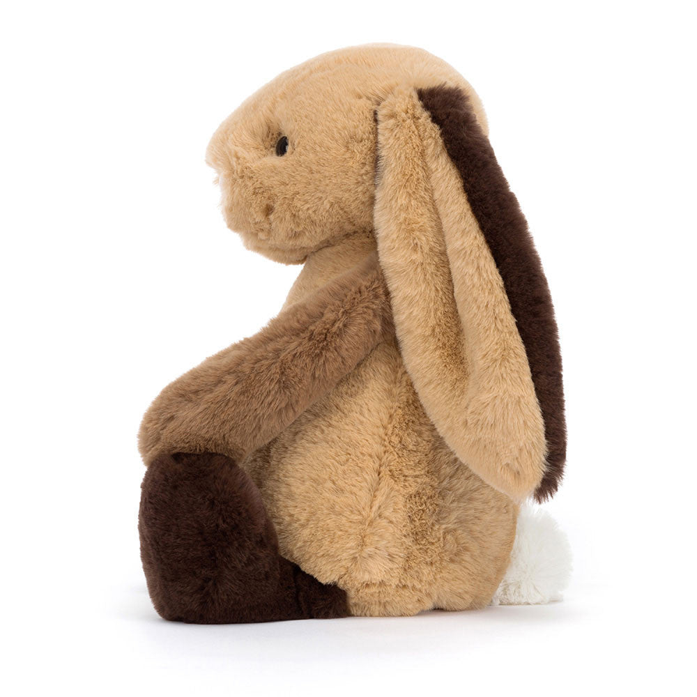 [UK] Jellycat Bashful Patchwork Brown Bunny 12.2in x 4.7in x 3.5in