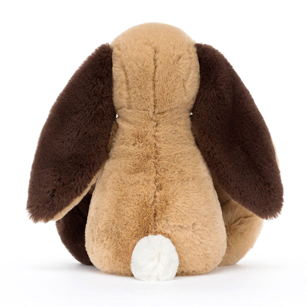 [UK] Jellycat Bashful Patchwork Brown Bunny 12.2in x 4.7in x 3.5in