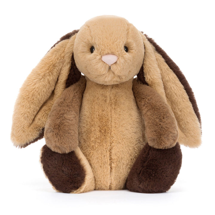 [UK] Jellycat Bashful Patchwork Brown Bunny 12.2in x 4.7in x 3.5in