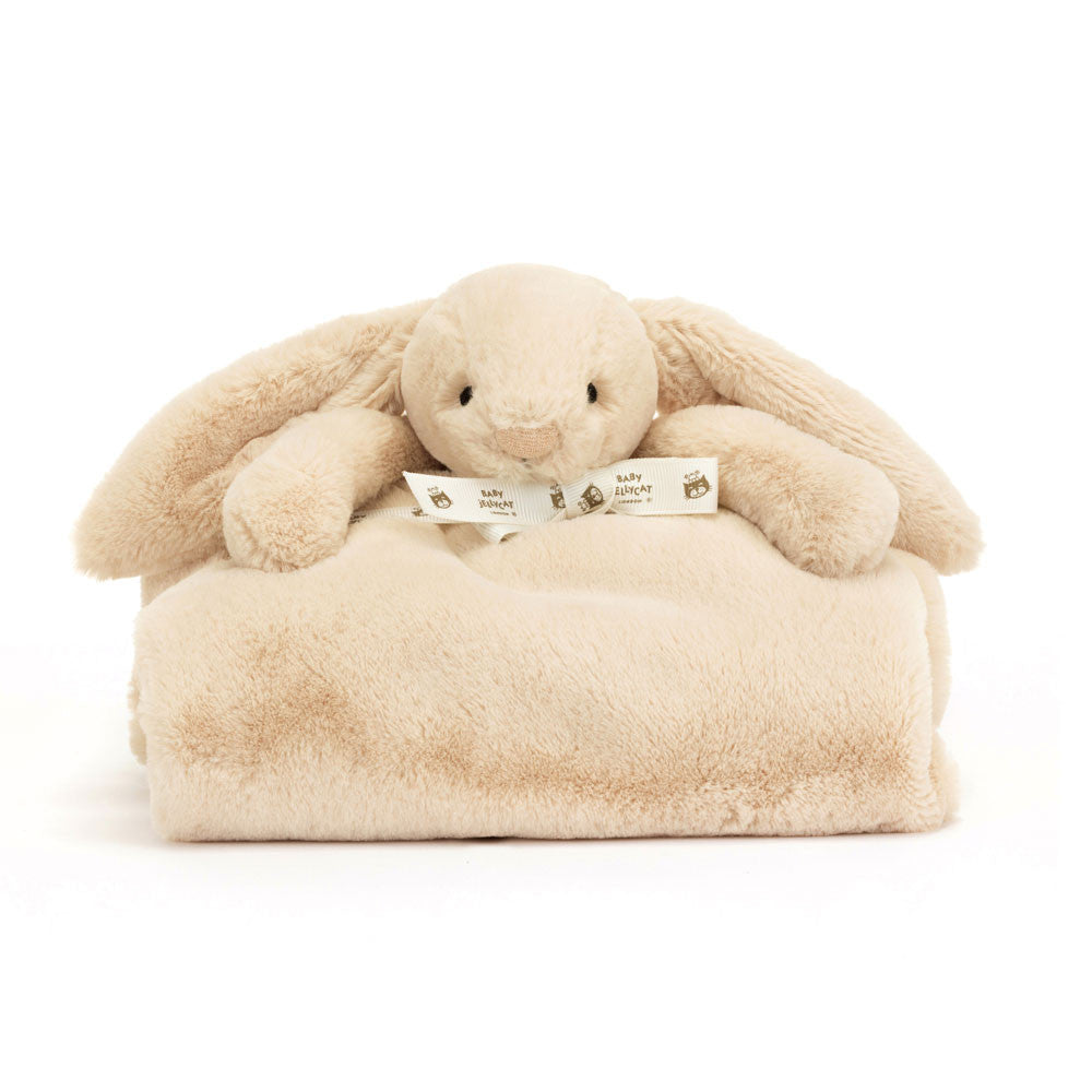 Jellycat Bashful Luxe Bunny Blankie - Beige (Gift Box) 22in x 27.6in x 3.5in