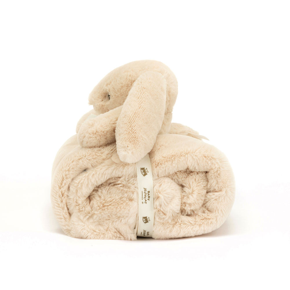 Jellycat Bashful Luxe Bunny Blankie - Beige (Gift Box) 22in x 27.6in x 3.5in