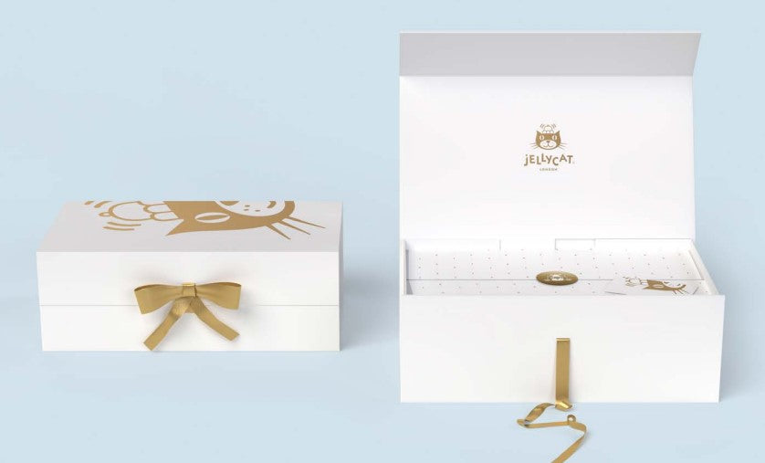 Jellycat Bashful Luxe Bunny Box 12.5x4.5 in