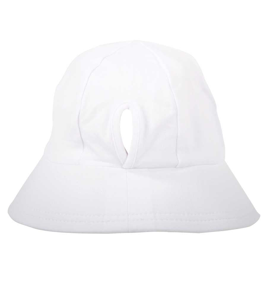 Bedhead Hats Classic Bucket Sun Hat - White Ponytail