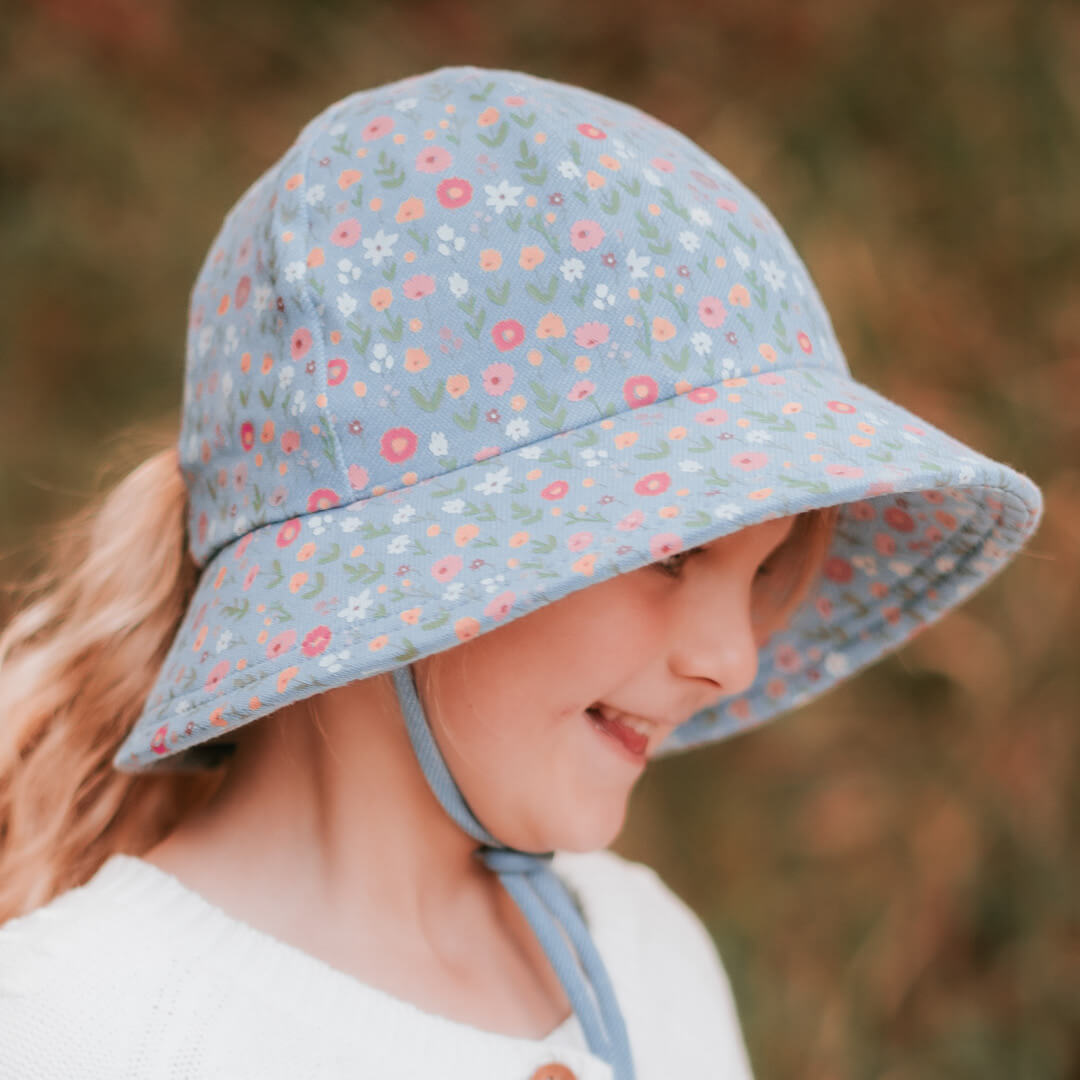 Bedhead Hats Kids Ponytail Bucket Sun Hat - Bloom