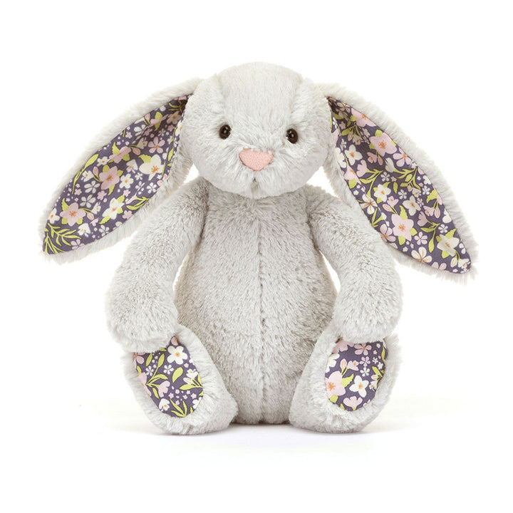 Jellycat Blossom Silver Bunny 'Bloom' 7.1in x 3.5in x 3.1in