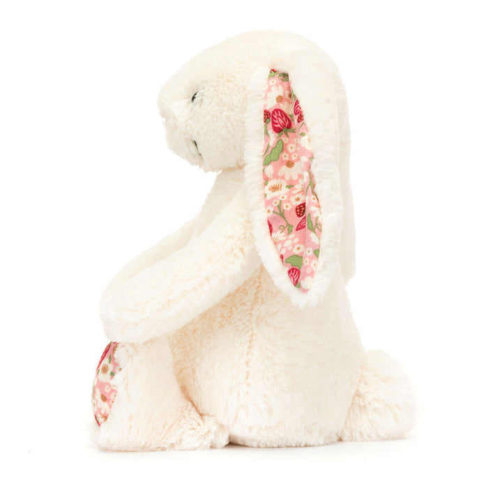 Jellycat Blossom Cream Bunny 'Berry' 7.1in x 3.5in x 3.1in