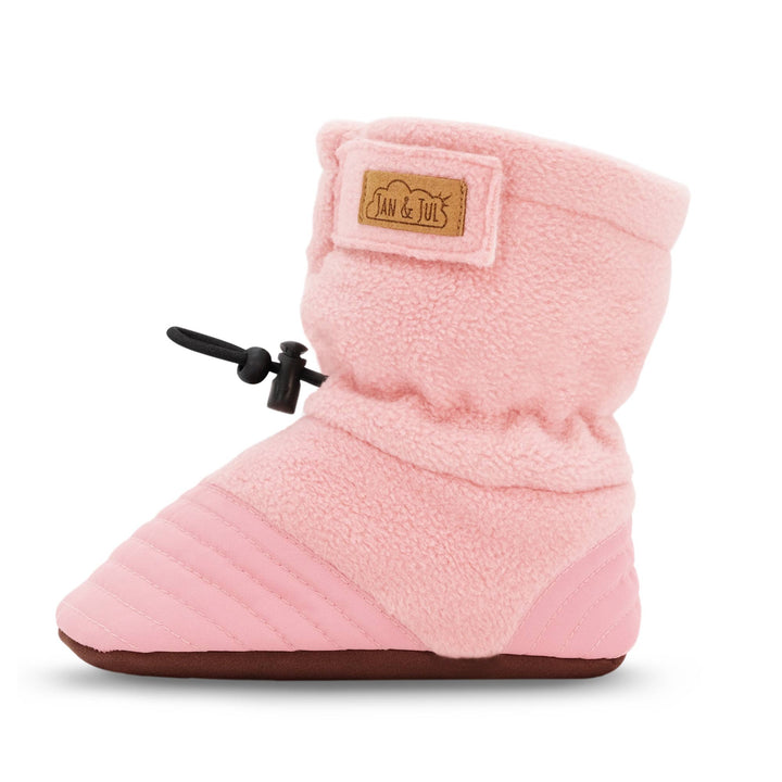 >Jan & Jul Baby Stay-Put Cozy Booties - Dusty Pink