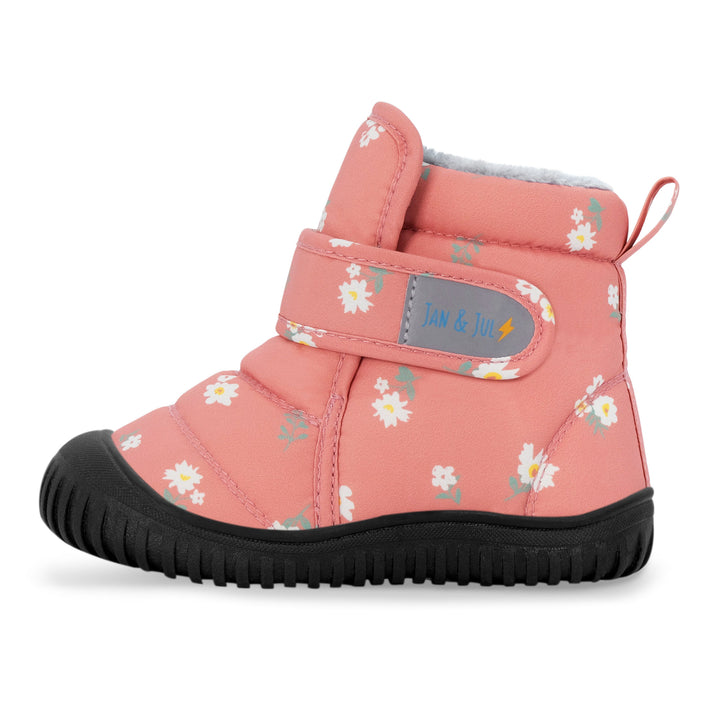 >Jan & Jul Kids Toasty-Dry Boots/Booties - Apricot Flower