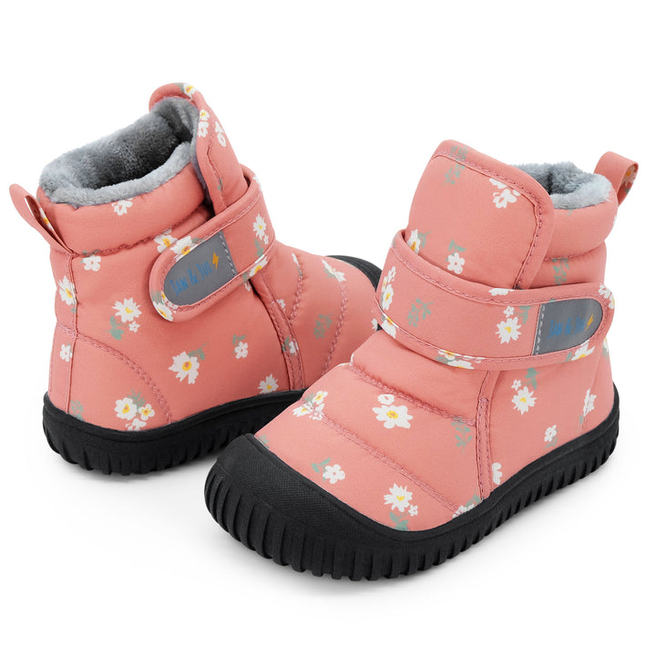 >Jan & Jul Kids Toasty-Dry Boots/Booties - Apricot Flower