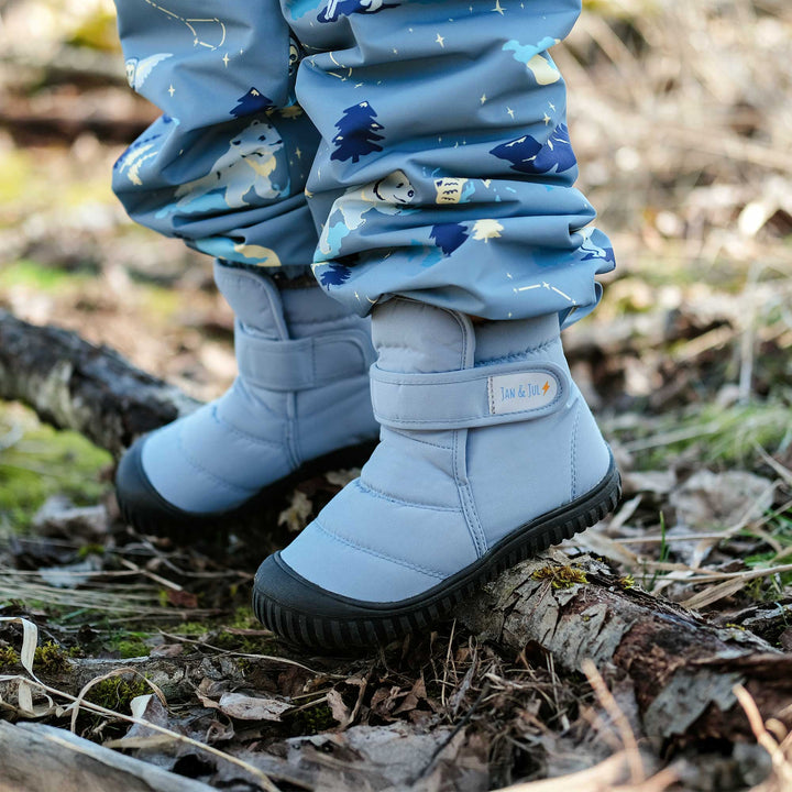 >Jan & Jul Kids Toasty-Dry Boots/Booties - Dusty Blue