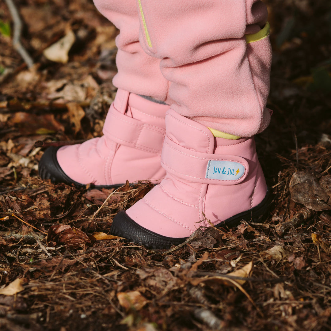 >Jan & Jul Kids Toasty-Dry Boots/Booties - Dusty Pink