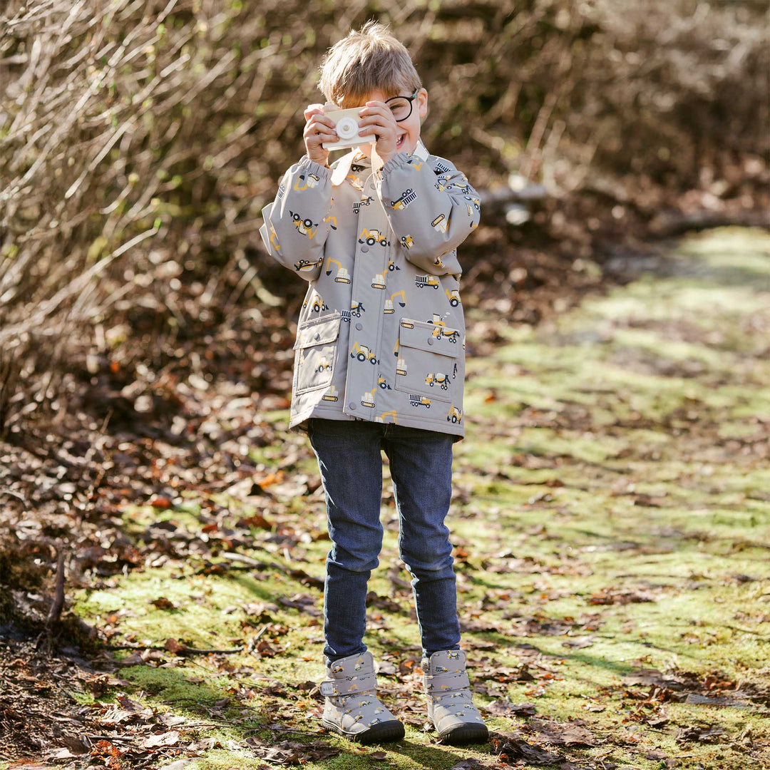 >Jan & Jul Kids Toasty-Dry Boots/Booties - Grey Construction