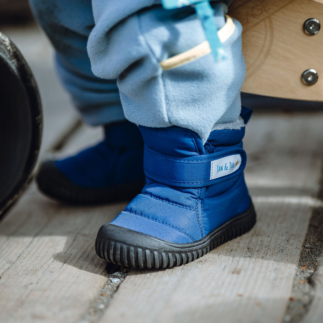 >Jan & Jul Kids Toasty-Dry Boots/Booties - Nebula Blue