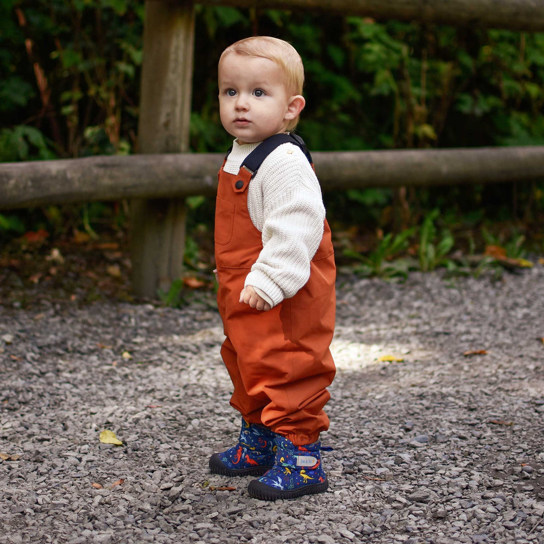 >Jan & Jul Kids Toasty-Dry Boots/Booties - Space Dinos