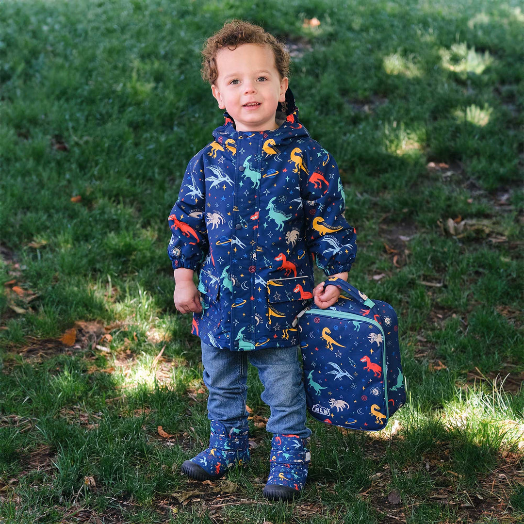 >Jan & Jul Kids Toasty-Dry Boots/Booties - Space Dinos