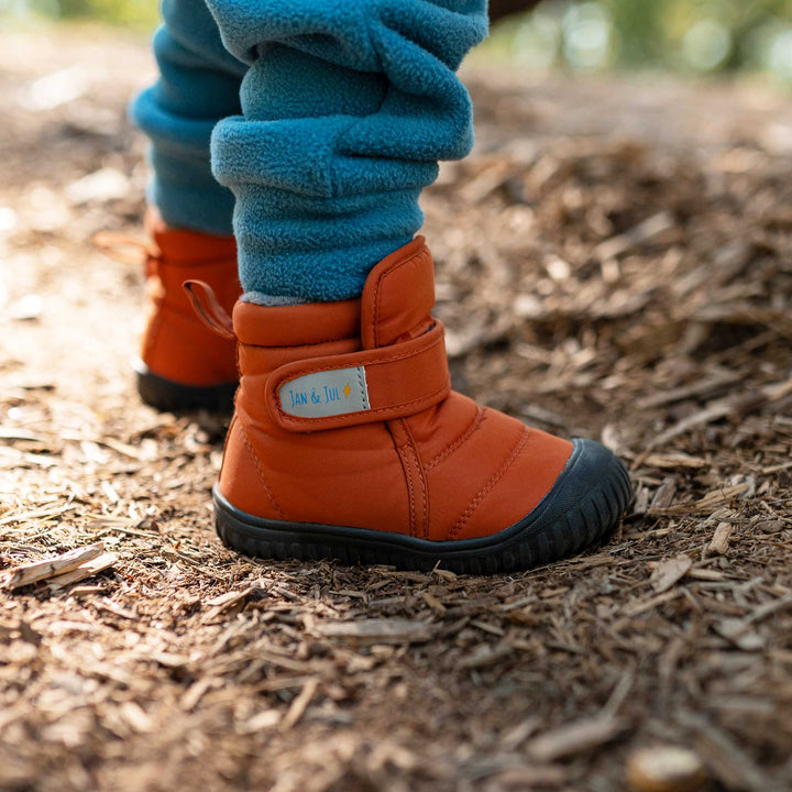 >Jan & Jul Kids Toasty-Dry Boots/Booties - Terracotta