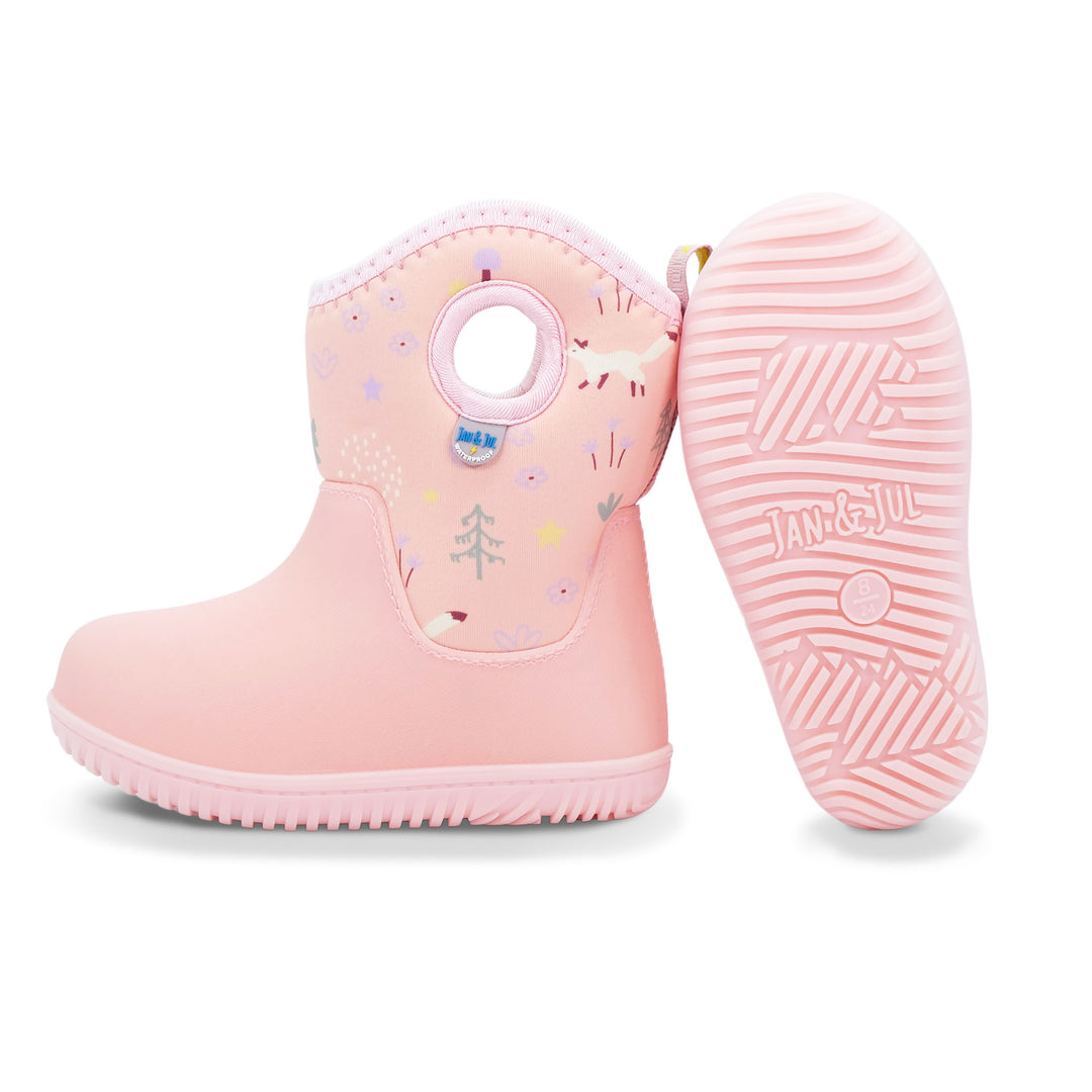 Jan & Jul Kids Toasty-Dry Lite Winter Boots - Pink Forest