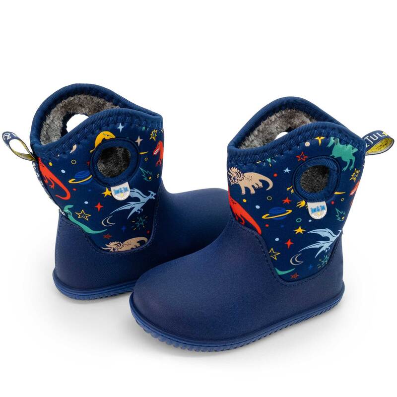 >Jan & Jul Kids Toasty-Dry Lite Winter Boots - Space Dinos