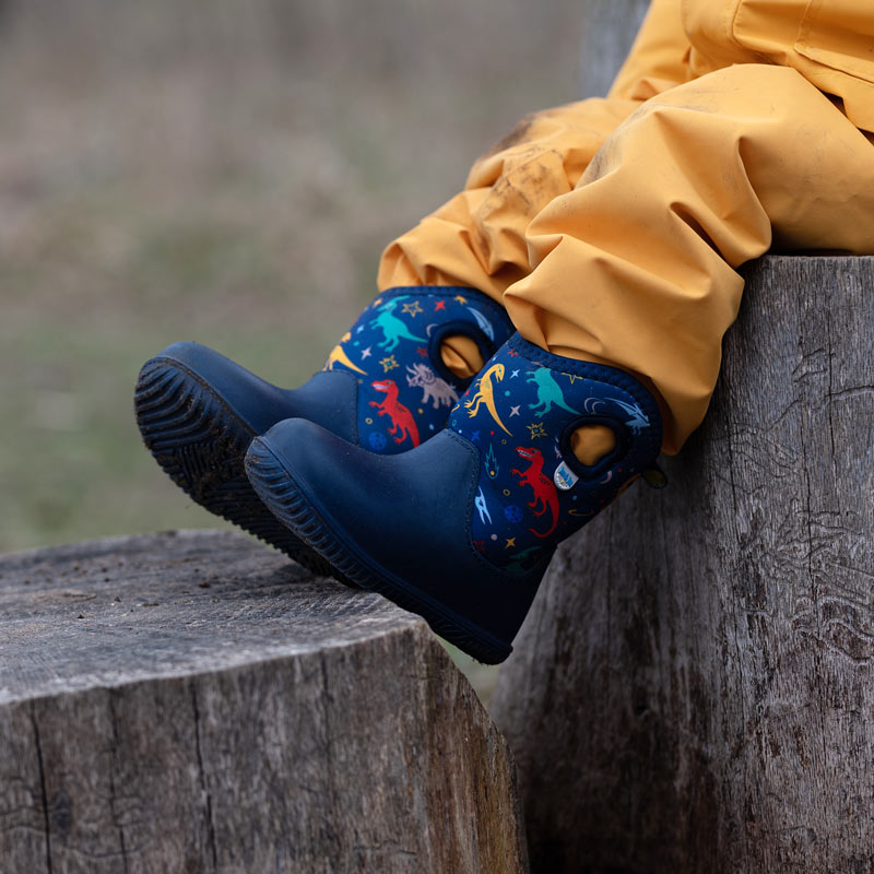 >Jan & Jul Kids Toasty-Dry Lite Winter Boots - Space Dinos