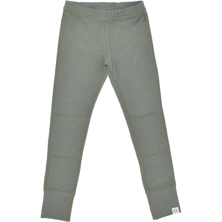 >Woolino Kids Merino Wool Base Layer Long Sleeve Top + Leggings Set - Sage
