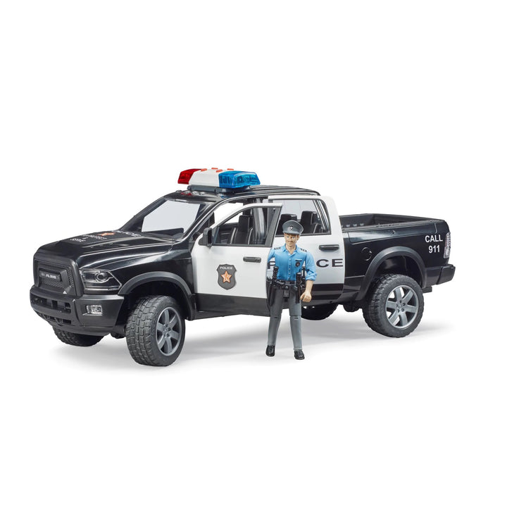 >Bruder 02505 Police Ram 2500 w/ Policeman and Light & Sound Module 15.8 x 6.7 x 5.9 inch