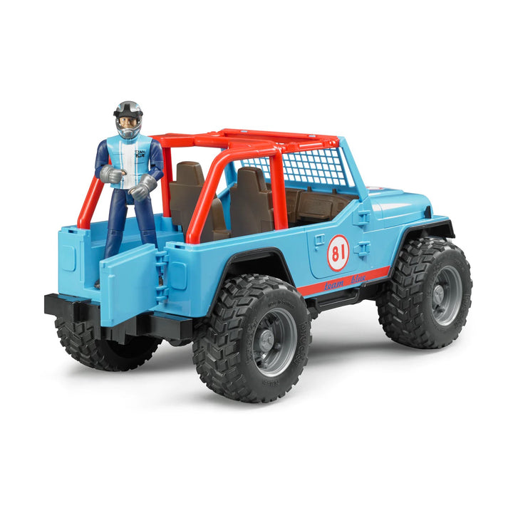 >Bruder 02541 Jeep Cross Country racer blue with driver 11.6 x 5.9 x 5.9 inch