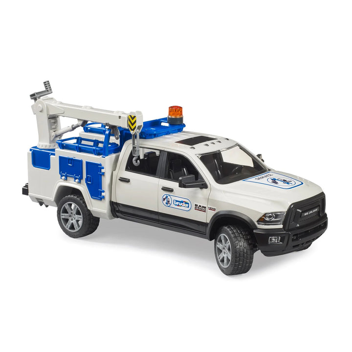 >Bruder 02509 RAM Service Truck w/ Crane + Rotating Beacon Light