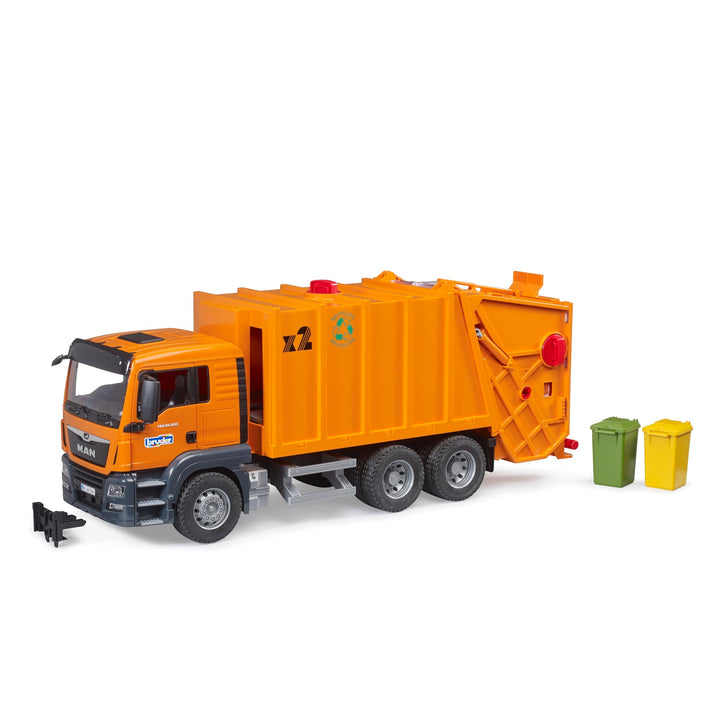 >Bruder 03760 MAN TGS Garbage Truck Orange