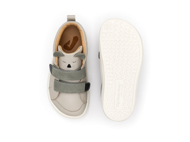 Tip Toey Joey Kids Koala Hug Sneakers - Pumice/Lead Suede/Ash