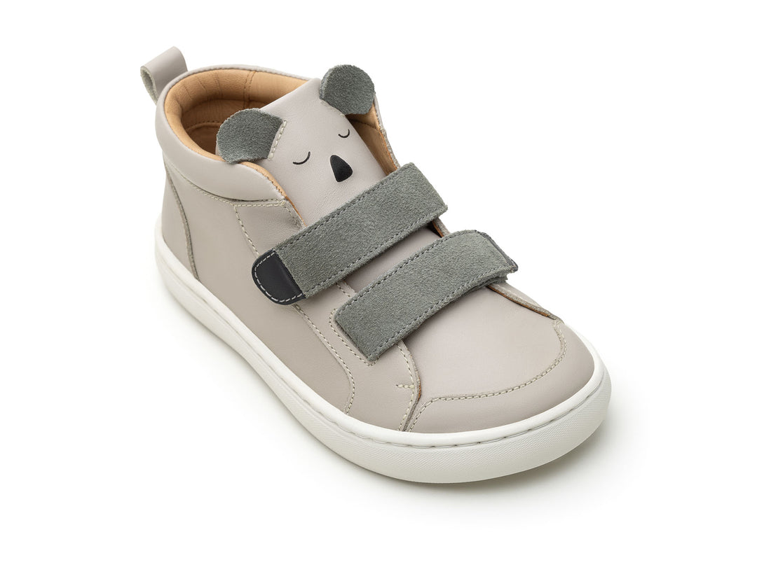 Tip Toey Joey Kids Koala Hug Sneakers - Pumice/Lead Suede/Ash