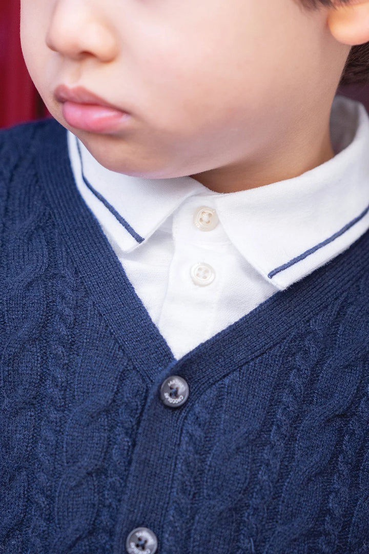 Tartine et Chocolat Kids Baby White Monogram Shirt