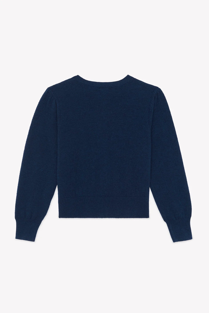 >Tartine et Chocolat Kids Wool Bows Cardigan - Navy